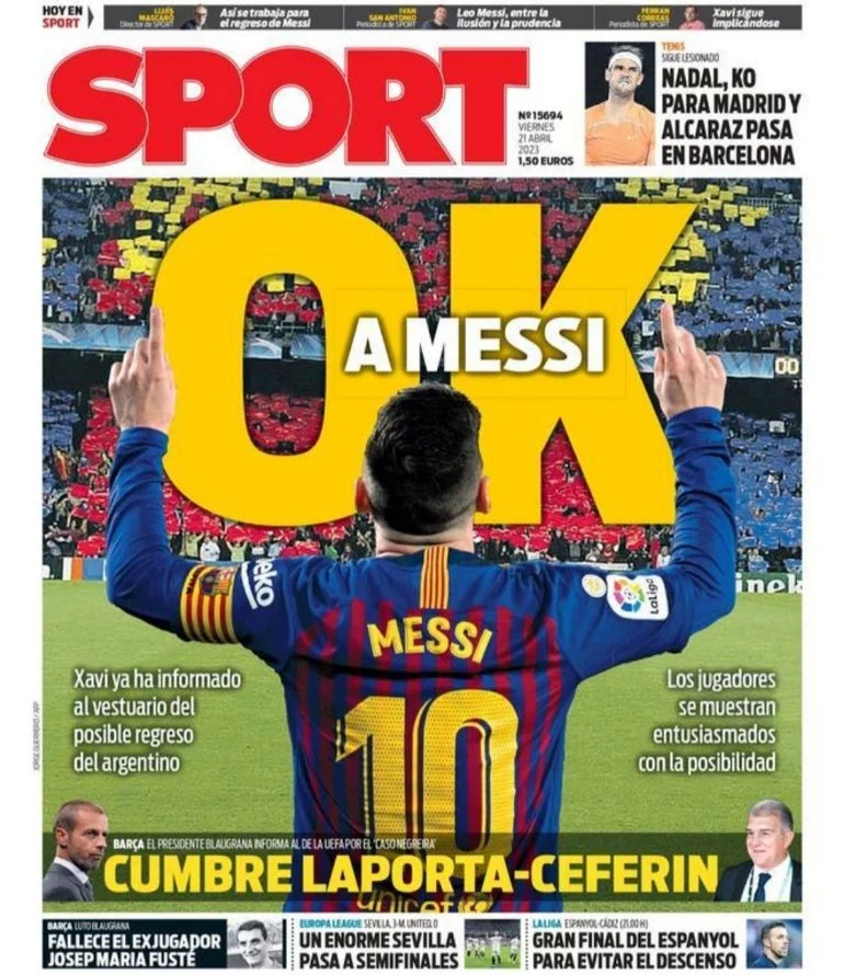 La tapa sobre Lionel Messi que entusiasma a los catalanes