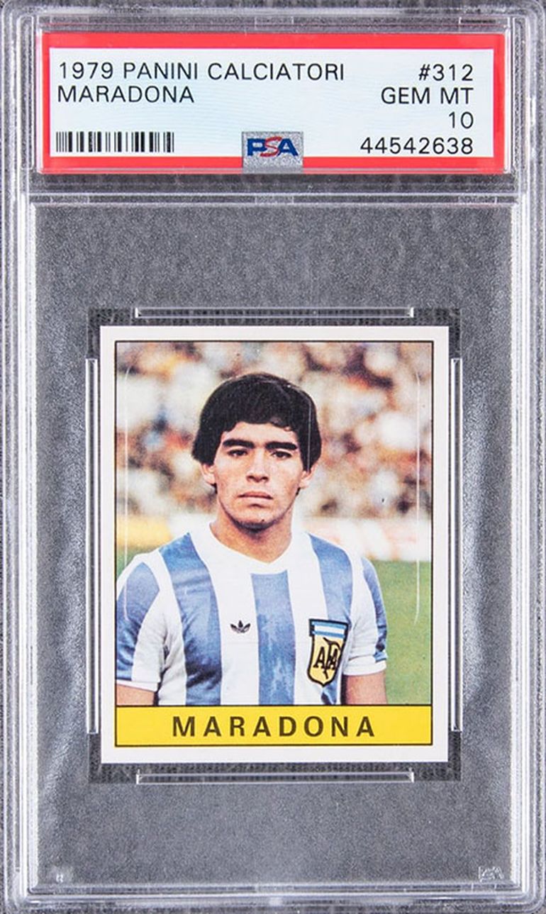 Figurita de Maradona del Mundial Juvenil 1979.