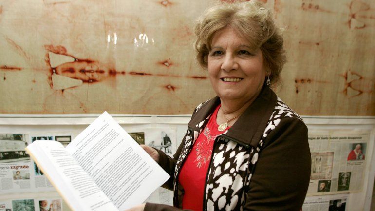 La historiadora y escritora Graciela Fanti presentó su libro La mortaja de Cristo. El testimonio de Gersón.