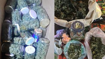 Fueron por el robo de ropa y encontraron casi 4 kilos de cogollos de marihuana