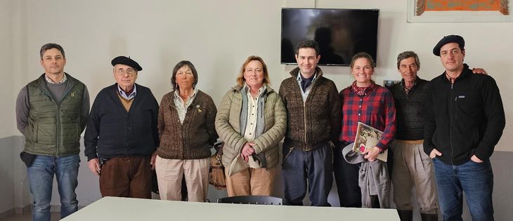 Miembros de la comisión directiva en Andacollo. Foto: gentileza SRN. Miembros de la comisión directiva en Andacollo. Foto: gentileza SRN.