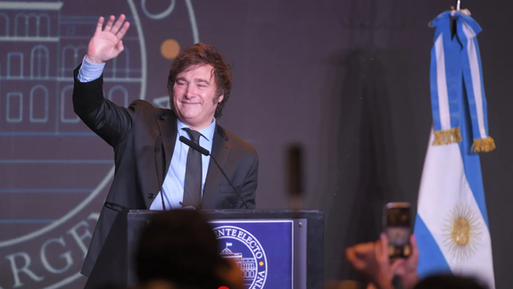 Javier Milei, arrasó en las elecciones de ayer.