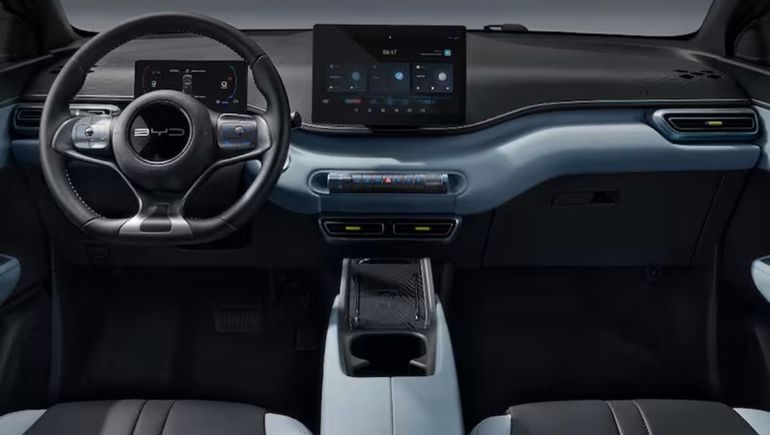 El interior tecnológico del BYD Seagull. El interior tecnológico del BYD Seagull.