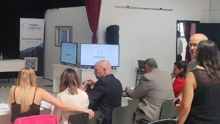 El audio que presentó la fiscalía fue reproducido ante el jurado popular en una de las audiencias del juicio. El audio que presentó la fiscalía fue reproducido ante el jurado popular en una de las audiencias del juicio.