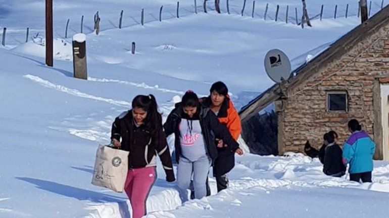 Con un operativo aéreo lograron evacuar a una joven embarazada en la cordillera 