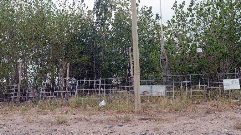 El predio donde la mujer estuvo encerrada con sus hijos en Colonia Nueva Esperanza.