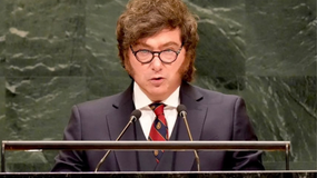 Qué significa la corbata que uso Javier Milei en su discurso en la ONU: el particular detalle. | LM Neuquen Qué significa la corbata que uso Javier Milei en su discurso en la ONU: el particular detalle.
