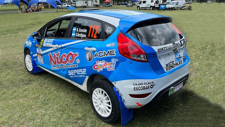 Nico González tuvo un buen inicio en el Argentino de Rally