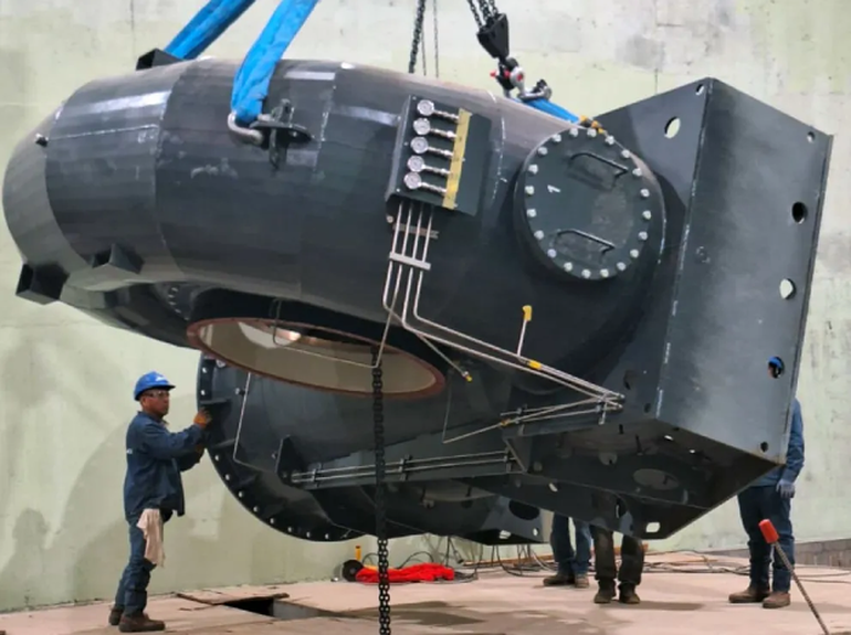 Trabajos de montaje en Nahueve.