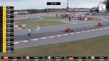 Una locura en el mundial de karting. Una locura en el mundial de karting.