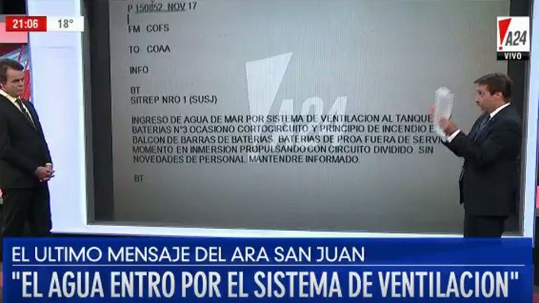 El mensaje fue dado a conocer por el periodista Eduardo Feinmann&nbsp;