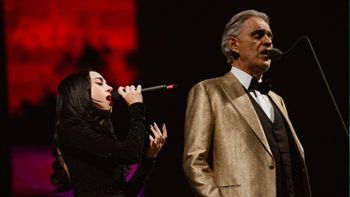 el llanto de nicki nicole tras cantar con andrea bocelli el llanto de nicki nicole tras cantar con andrea bocelli