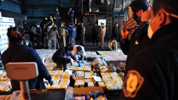 La droga que la banda pretendía vender en Europa desde Argentina.