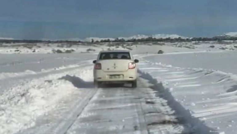 La familia varada en la Ruta 13 es oriunda de Villa Pehuenia.