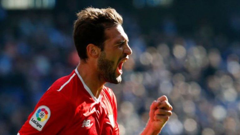 Franco Vázquez marcó en el 3-0 del Sevilla al Espanyol.