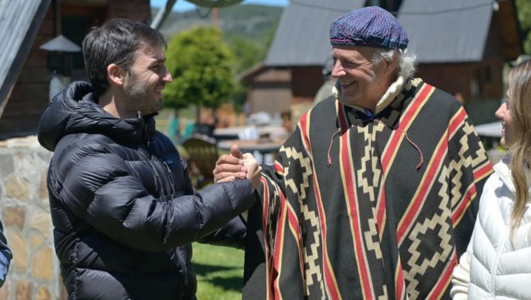 Francis Mallman y el gobernador de Chubut