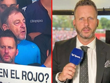 Al relator de TyC lo descubren alentando en la cancha y hay lío