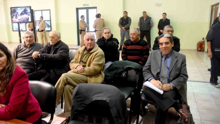 Algunos de los imputados del cuarto juicio &nbsp;por delitos de lesa humanidad.