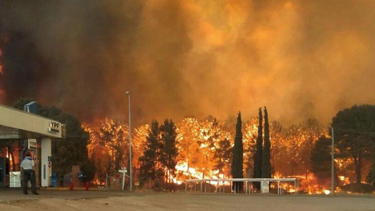 Fuego en la Costa bonaerense.