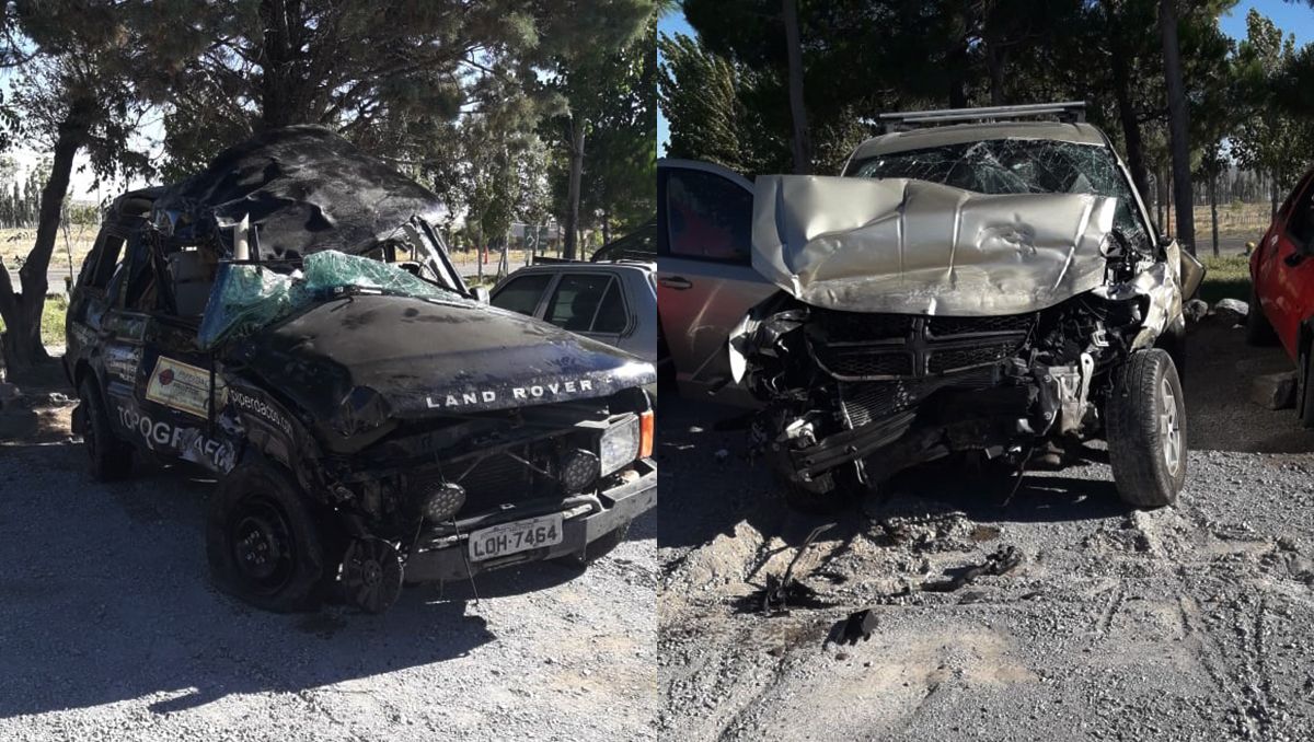 Dos familias se salvaron de milagro tras un choque frontal en Zapala