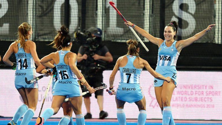 El equipo albiceleste sigue en carrera en el Mundial de Londres.