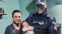 El cabo Aitor Mohamed Mendoza le aplicó la maniobra de Heimlich y le salvó la vida a la beba.