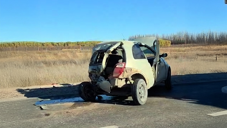 Video: Tremendo accidente en Allen y Ruta 22 entre tres vehículos