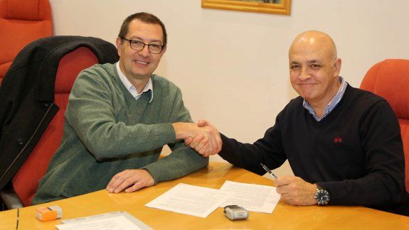 El titular del EPEN, Francisco Zambón, con Mariano Corradi, de la CTC.