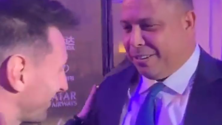 Que lindo estás: el encuentro entre Messi y Ronaldo en los premios The Best
