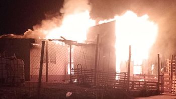 Otro trágico incendio, esta vez en Añelo / Foto Gentileza