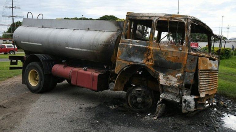 El camión que atropelló a Jonathan Gardini