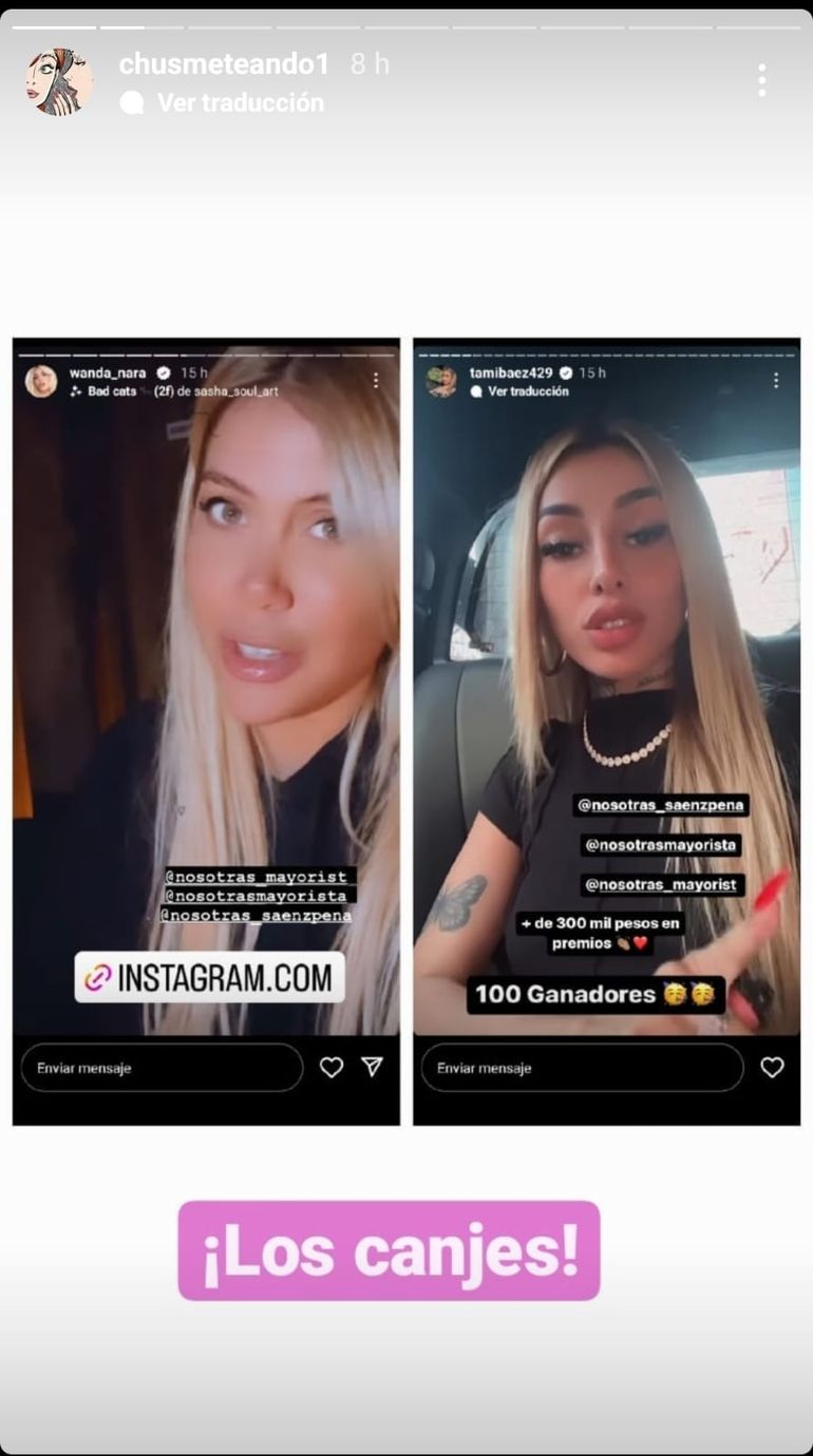 Le Tremenda Coincidencia Entre Tamara Báez Y Wanda Nara