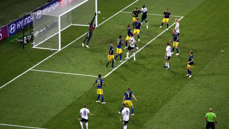 Alemania le ganó a Suecia con la última pelota