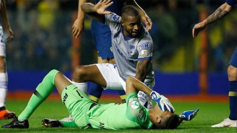 Malas noticias para Boca: Andrada se fracturó la mandíbula