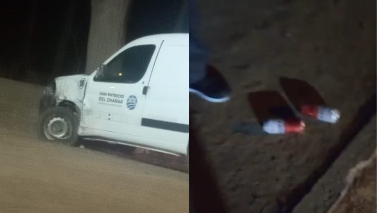 El vehículo quedó abandonado en plena calle. Al lugar acudió personal policial para realizar las pericias correspondientes.