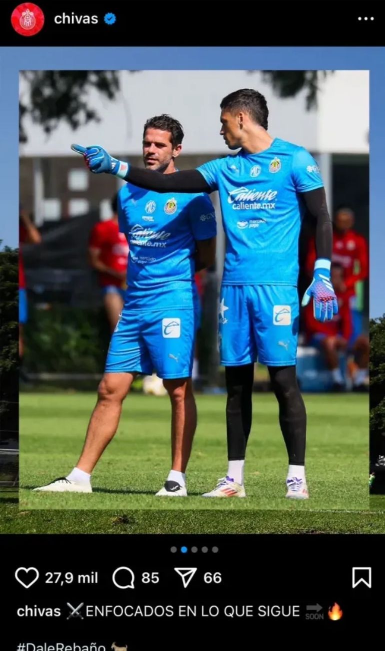 El posteo de Chivas El posteo de Chivas