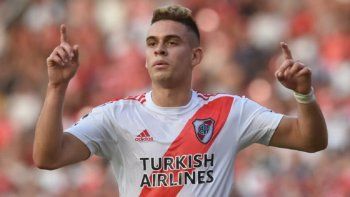 Rafael Santos Borré, goleador del River que queda en libertad de acción en junio. Rafael Santos Borré, goleador del River que queda en libertad de acción en junio.