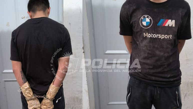 El peligroso pistolero de Centenario quiso darse a la fuga pero fue interceptado por los motoristas.