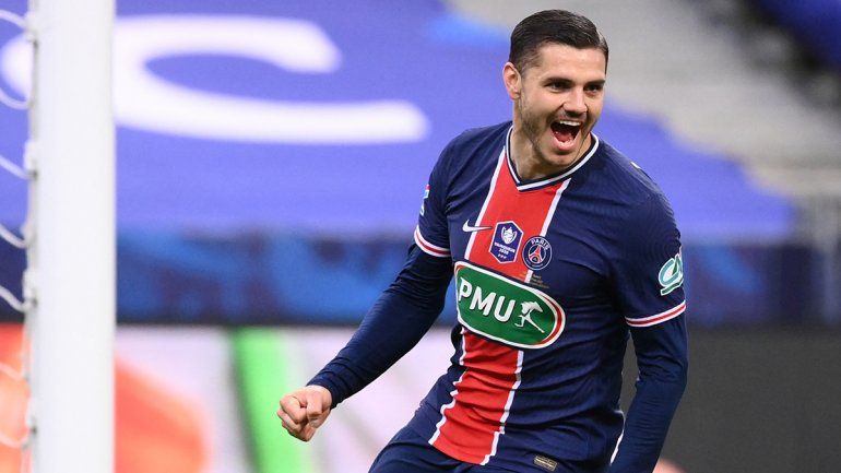 Aporte de Icardi en el título del PSG en la Copa de Francia