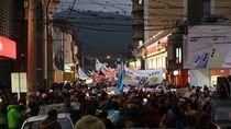 Marcha de antorchas en Jujuy, con una multitudinaria movilización. (Fotos: Télam) Marcha de antorchas en Jujuy, con una multitudinaria movilización. (Fotos: Télam)