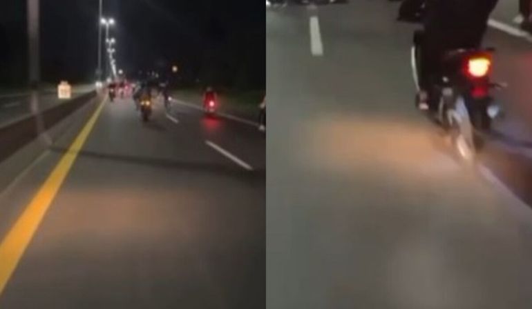 La picada ilegal se realizaba en la autopista cuando el joven perdió el control de la moto y se produjo el choque.
