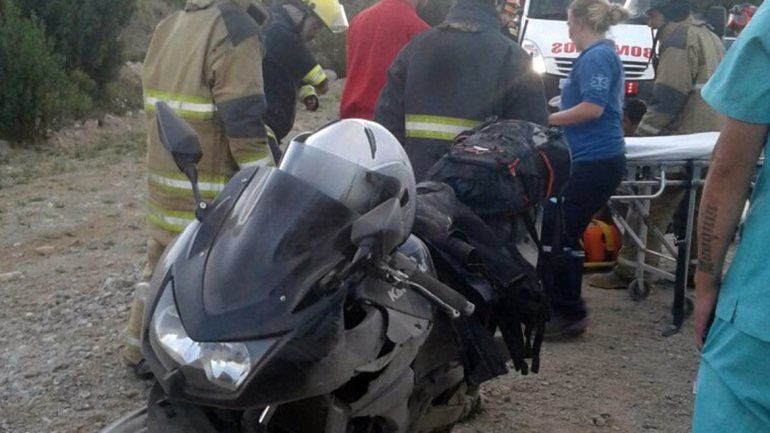 Una mujer herida en un accidente sobre la Ruta 40