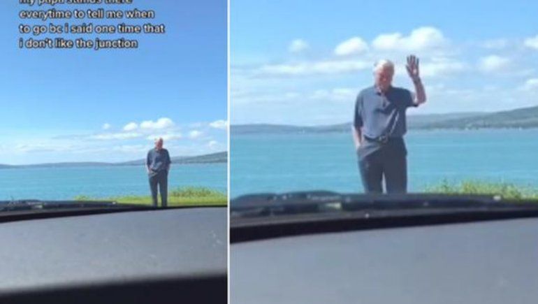 TikTok: abuelo conmueve en las redes al enseñar a su nieta a conducir.