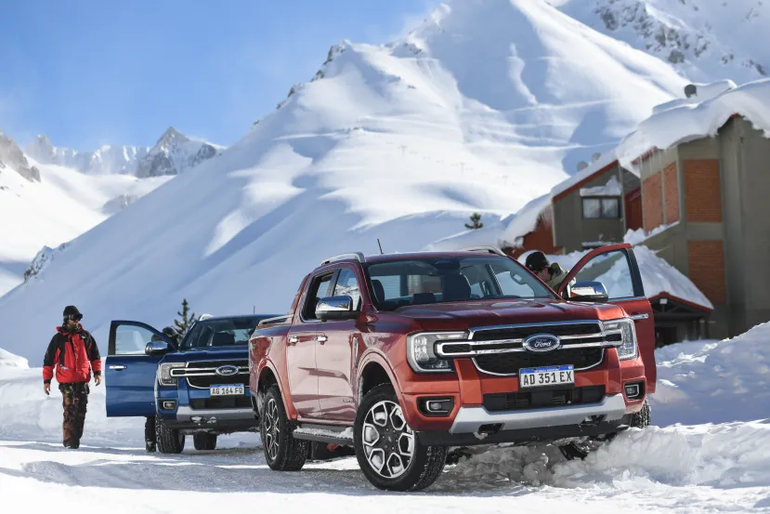 La Ford Ranger, una pickup ideal para manejar en invierno. La Ford Ranger, una pickup ideal para manejar en invierno.