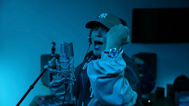 Daddy Yankee en la session de Bizarrap