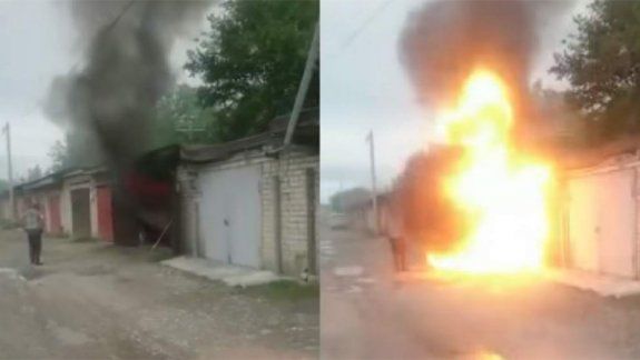 Le pasó por curioso: fue a mirar un incendio y salió despedido por una explosión