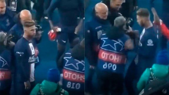 Repudiable gesto de Sergio Ramos con un fotógrafo