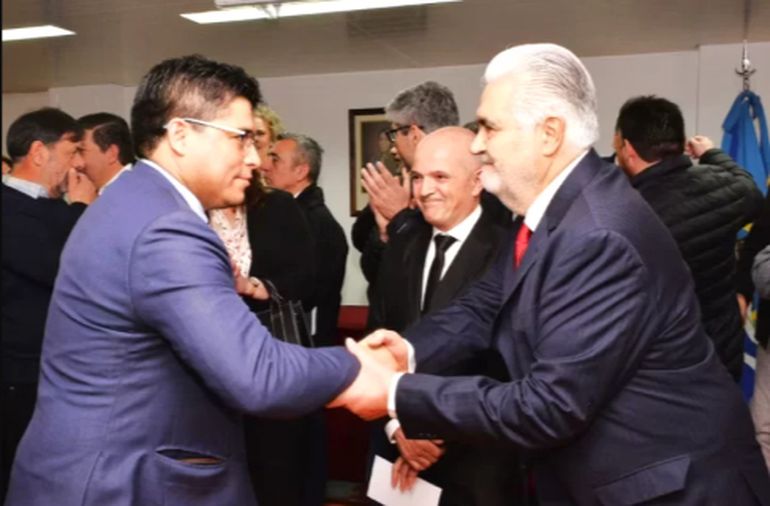Claudio Vidal con Sergio Acevedo, cuando éste juró como juez del TSJ. Claudio Vidal con Sergio Acevedo, cuando éste juró como juez del TSJ.