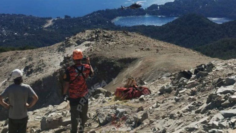 El rescate demadó varias horas en el Cerro Bayo