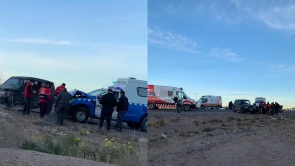 Cuatro heridos tras un choque que involucró a un patrullero